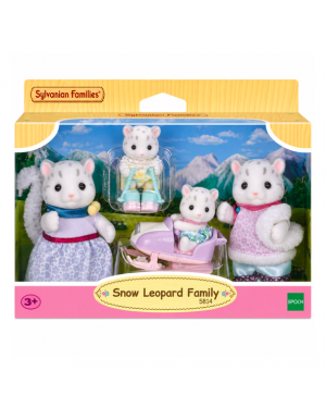 Familia Leopardo De Las Nieves Sylvanian Families 
