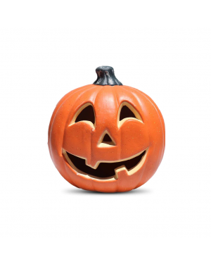 Adorno Calabaza Con Luz Led 25x24cm Halloween Deco Hopetoys