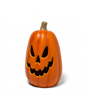 Adorno Calabaza Con Luz Led 40,5x24,5cm Halloween Deco