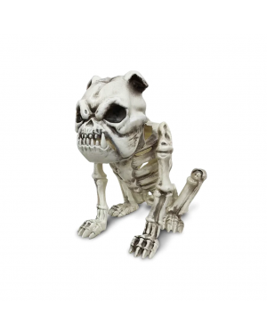 Esqueleto De Perro Bulldog 27X26CM Decoracion Halloween 